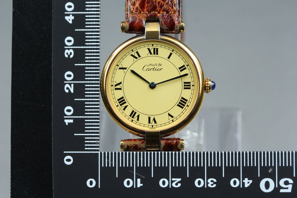 Cartier Must Colisee Vermeil 590003 LM Quartz 30mm Women's Watch (17)