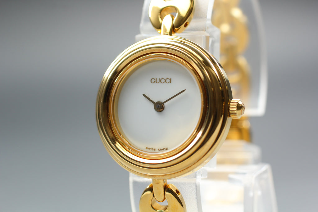 GUCCI 11/12.2 Change Bezel 6 Colors Women's Quartz Watch, Box Papers (5)