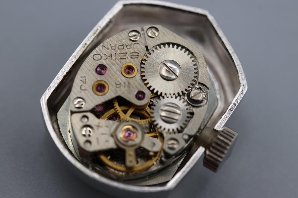 SEIKO 11-7750 Purple Women's Fancy Ring Hand Wind Watch, 1973 (9)