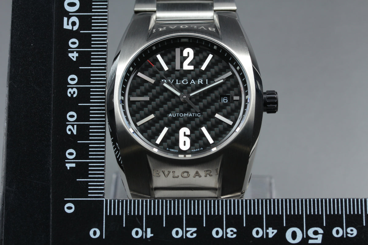 BVLGARI Ergon EG40S Black Carbon Dial Automatic Men's Watch, Box Papers (17)
