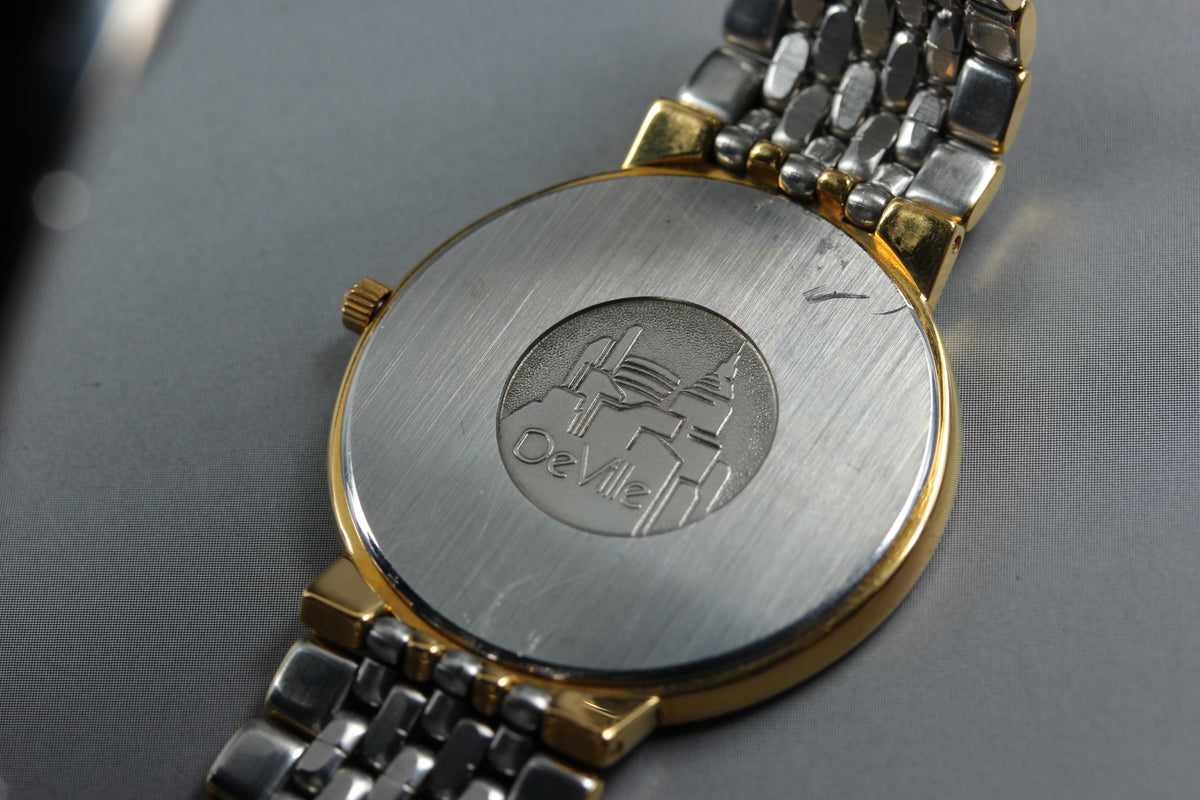 OMEGA De Ville Cal.1378 Gold Dial Quartz Men's Watch (12)