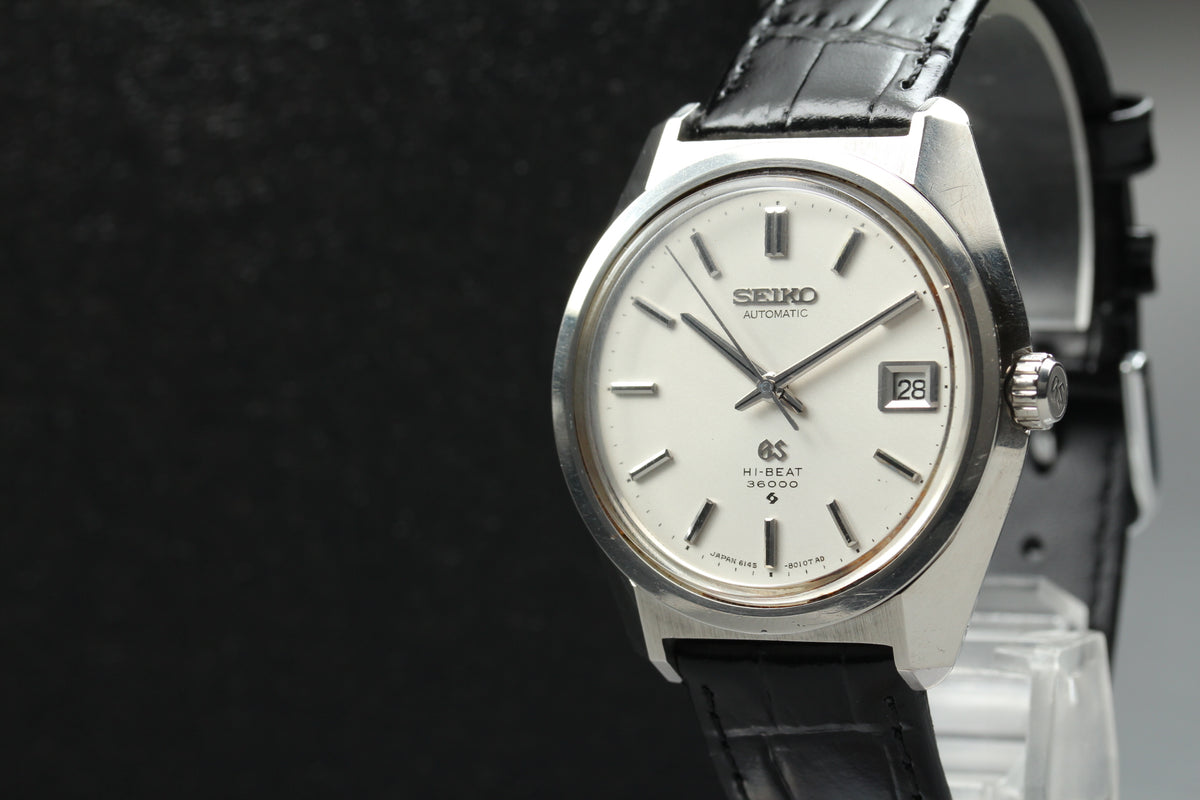 GRAND SEIKO 6145-8000 Hi-BEAT Silver Automatic Men's Watch, 1969 Read (5)