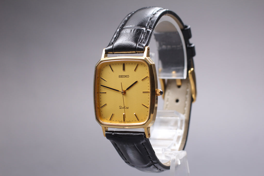 SEIKO Dolce 5E31-5A80 Gold SGP Quartz Men's Watch, 1990 (3)