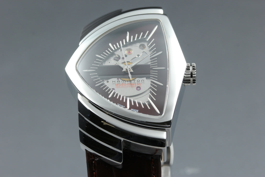 Hamilton Ventura H245150 Silver Automatic Men Watch, Box Papers (5)