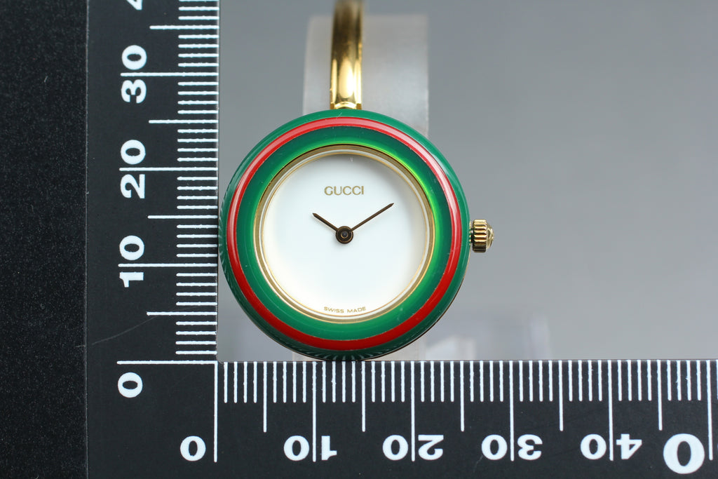 GUCCI 11/12.2 Change Bezel 12 Colors Boxed Ladies Quartz Watch (16)