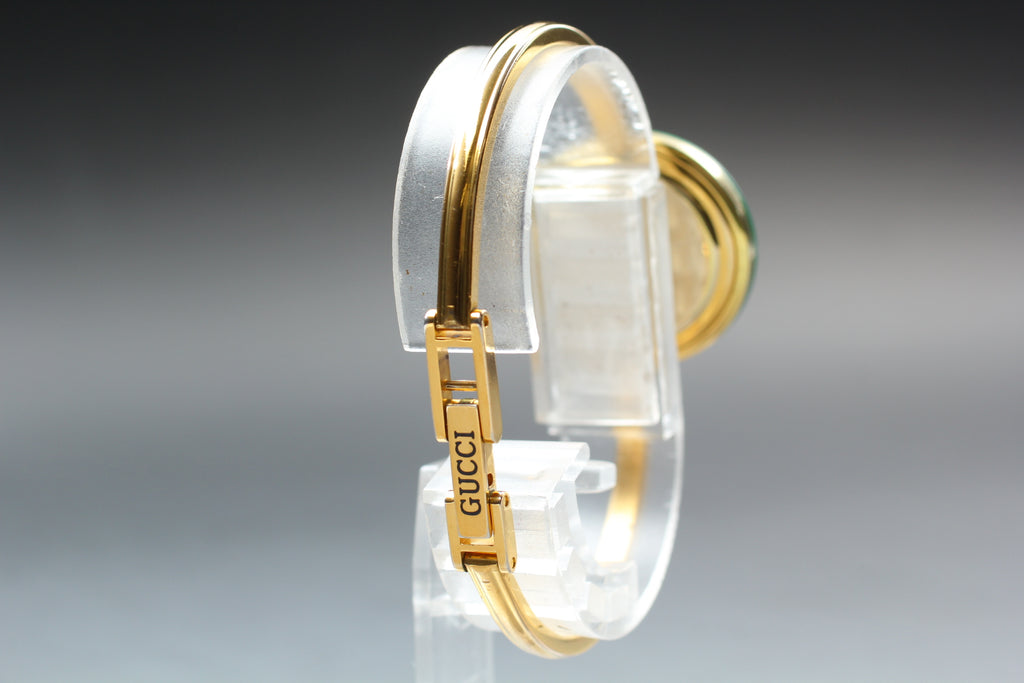 GUCCI 11/12 Change Bezel Gold 12 Colors Women's Qz Watch, Box Papers (7)