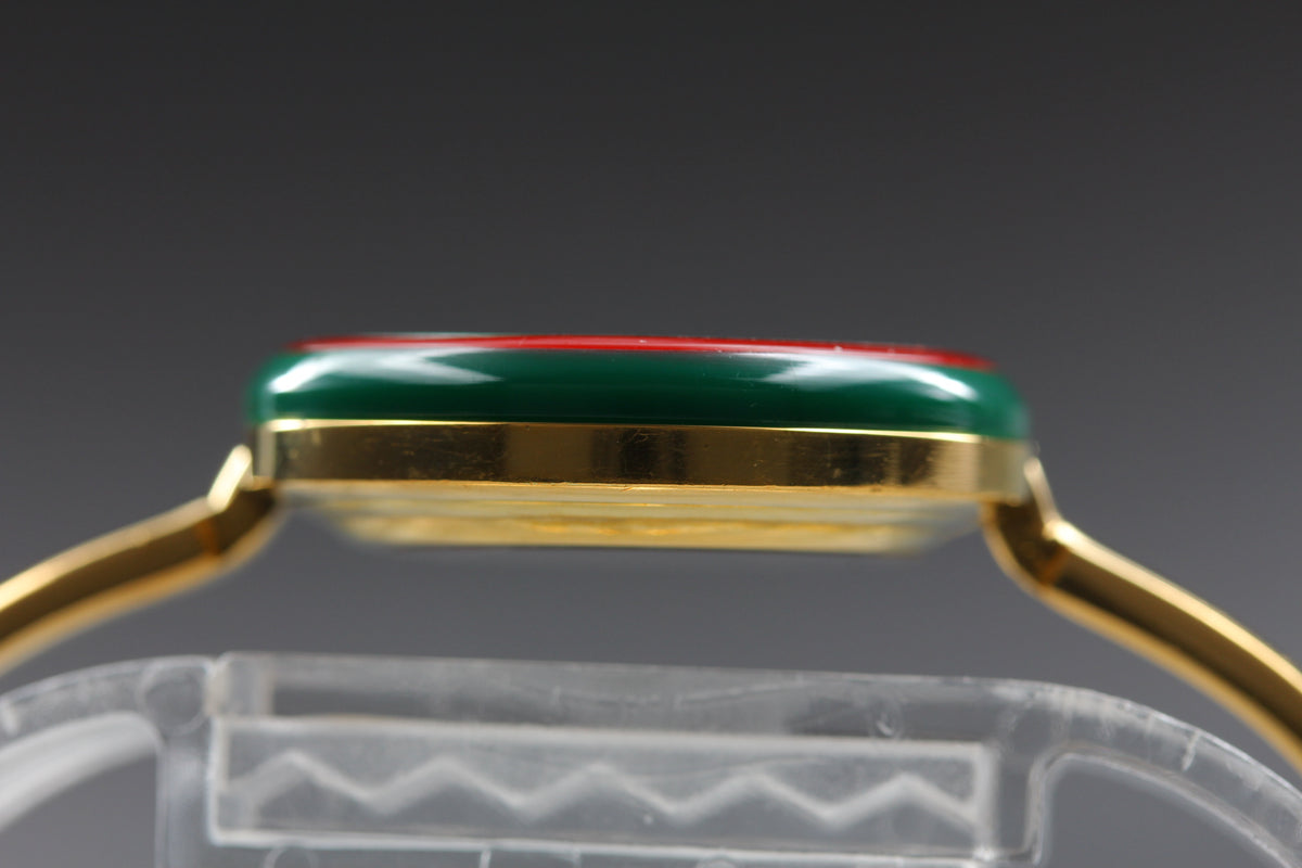 GUCCI 11/12.2 Change Bezel 12 Colors Women's Quartz Watch, Box Papers (10)
