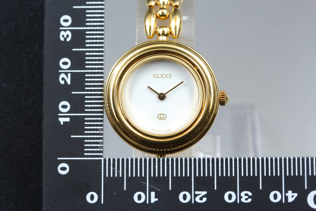 GUCCI 11/12 Change Bezel 6 Color Women's Watch, Box papers (16)