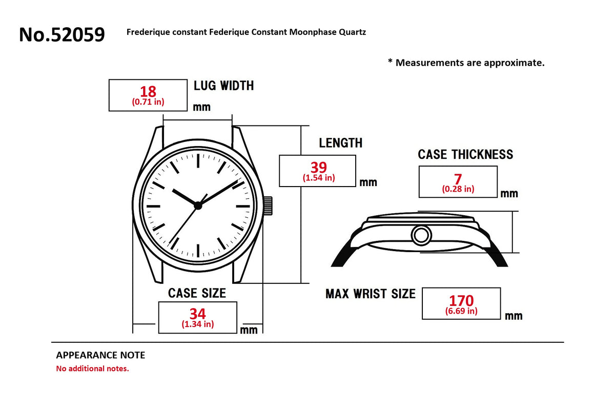 FREDERIQUE CONSTANT Moon Phase Black Dial Quartz Men's Watch (14)