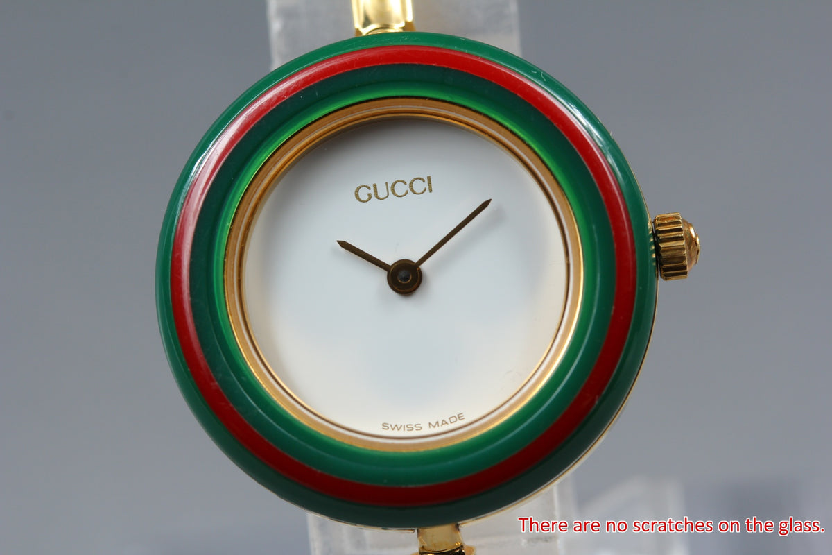 GUCCI 11/12.2 Change Bezel 12 Colors Ladies Quartz Watch, Boxed (3)