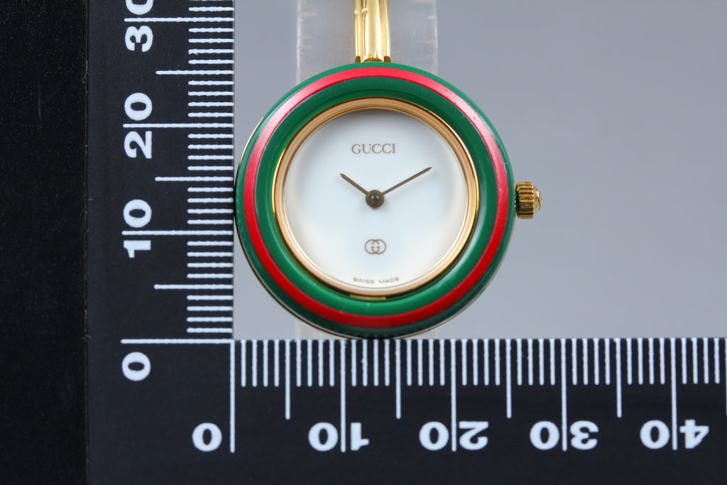 Gucci 1100-L Change Bezel 12 Colors Women's Quartz Watch, Boxed (14)