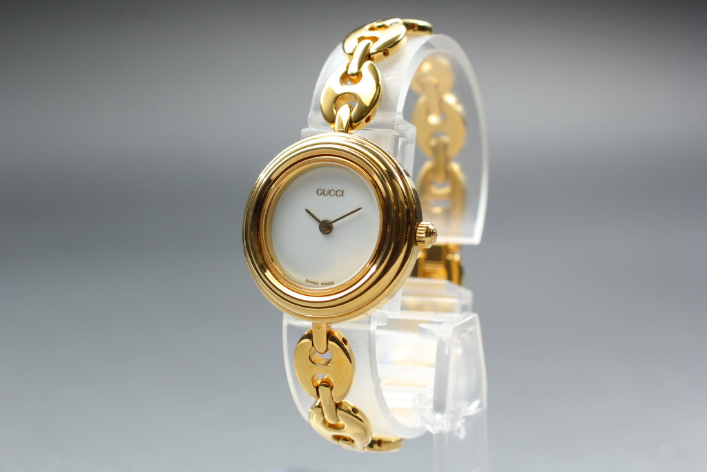 GUCCI 11/12.2 Change Bezel 6 Colors Women's Quartz Watch, Box Papers (6)