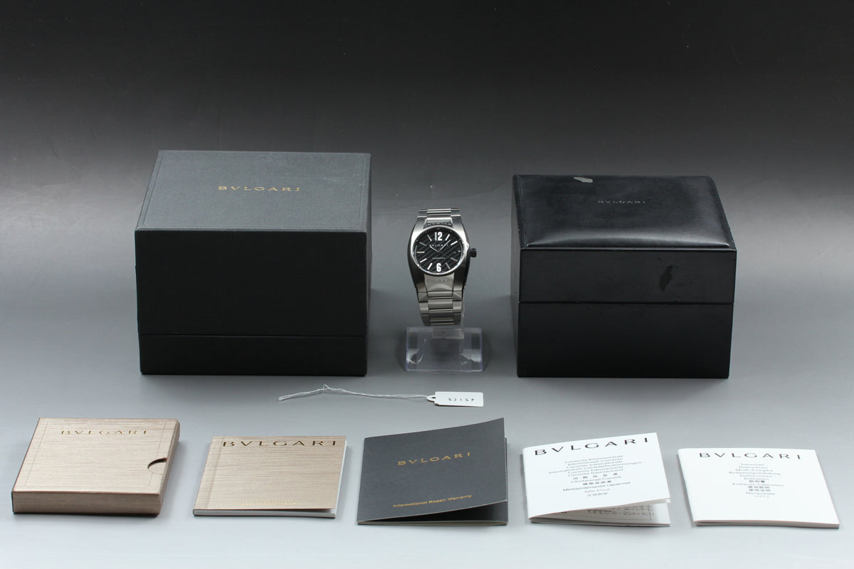 BVLGARI Ergon EG40S Black Carbon Dial Automatic Men's Watch, Box Papers (2)