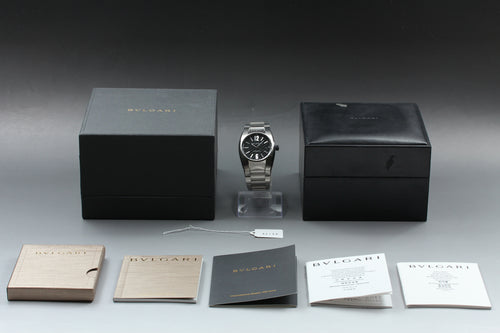 BVLGARI Ergon EG40S Black Carbon Dial Automatic Men's Watch, Box Papers (2)