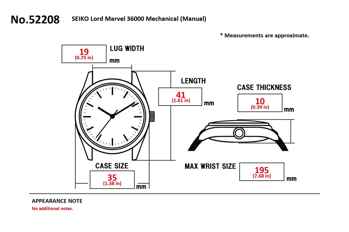 SEIKO Lord Marvel 36000 5740-8000 Hand Winding Men's Watch (15)