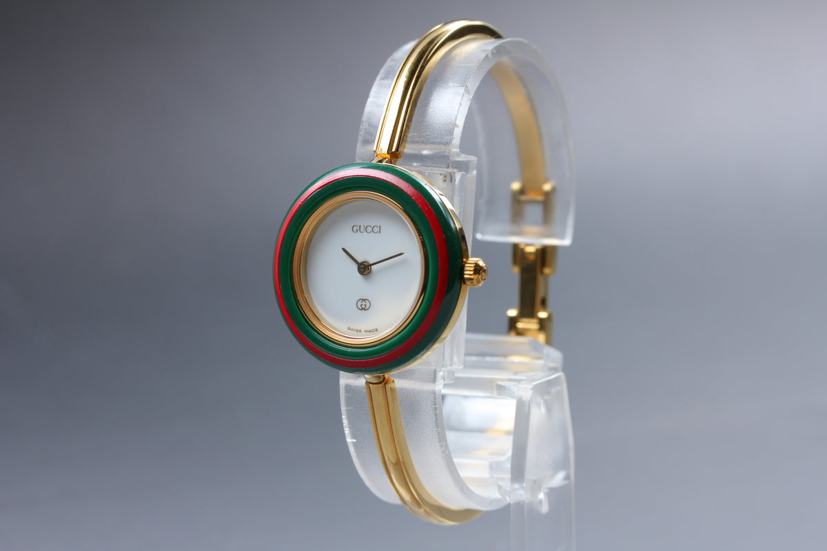 Gucci 1100-L Change Bezel 12 Colors Women's Quartz Watch, Boxed (6)