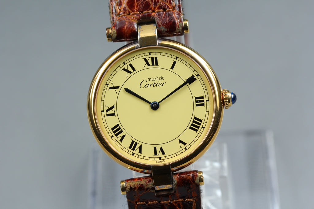 Cartier Must Colisee Vermeil 590003 LM Quartz 30mm Women's Watch (4)