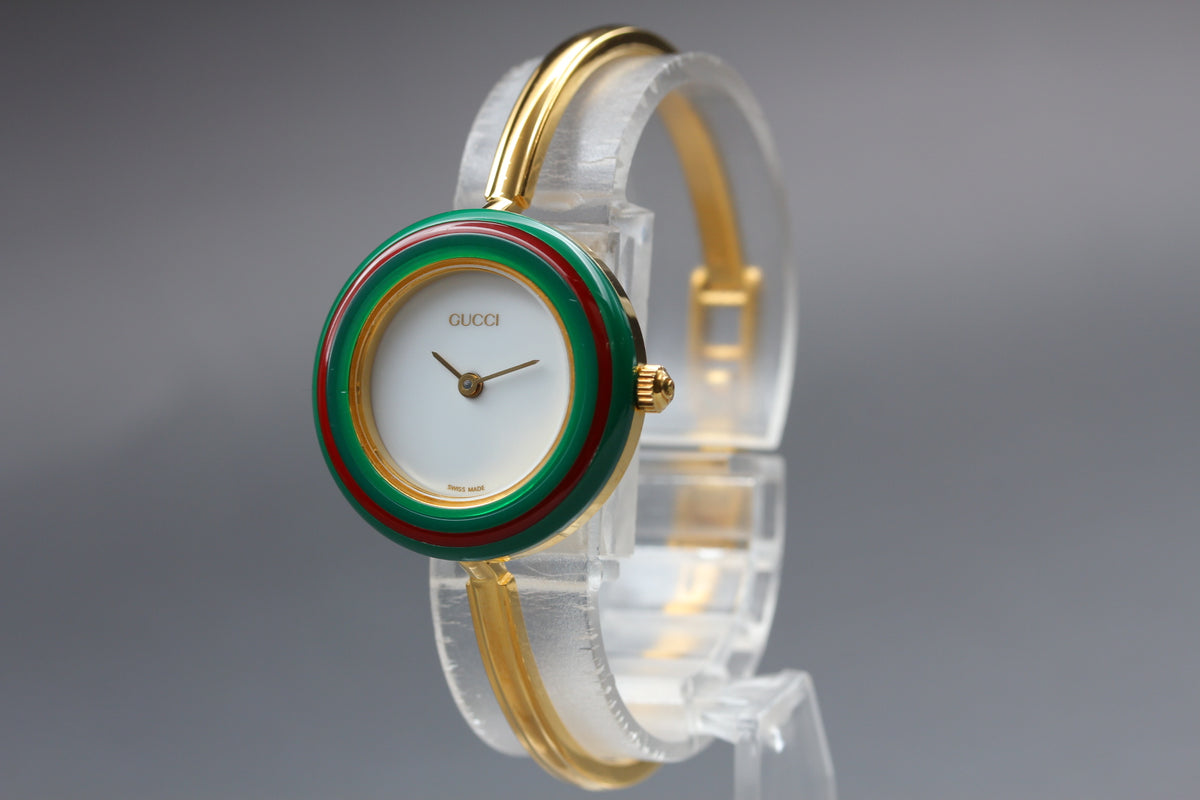 GUCCI 11/12.2 Change Bezel 12 Colors Ladies Quartz Watch, Boxed (6)
