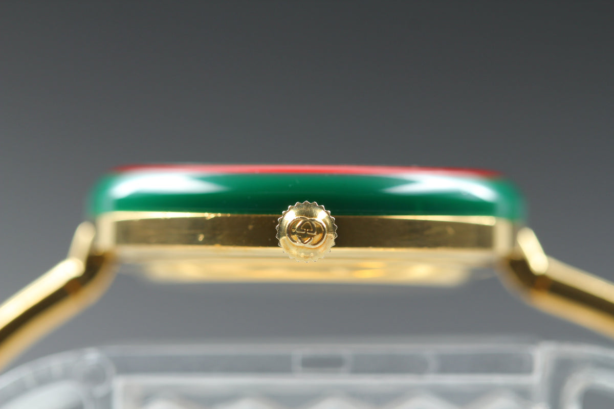 GUCCI Change Bezel 11/12 Gold Women's Quartz Watch, Boxed (10)