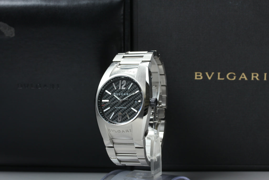 BVLGARI Ergon EG40S Black Carbon Dial Automatic Men's Watch, Box Papers (1)