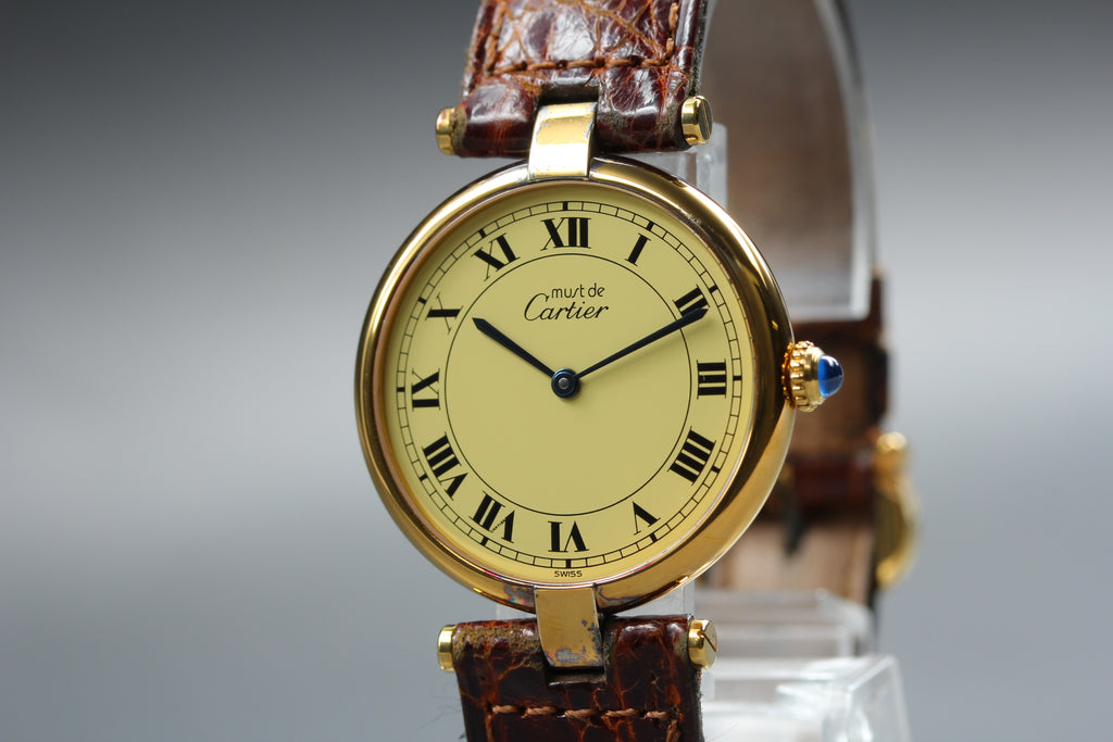 Cartier Must Colisee Vermeil 590003 LM Quartz 30mm Women's Watch (5)
