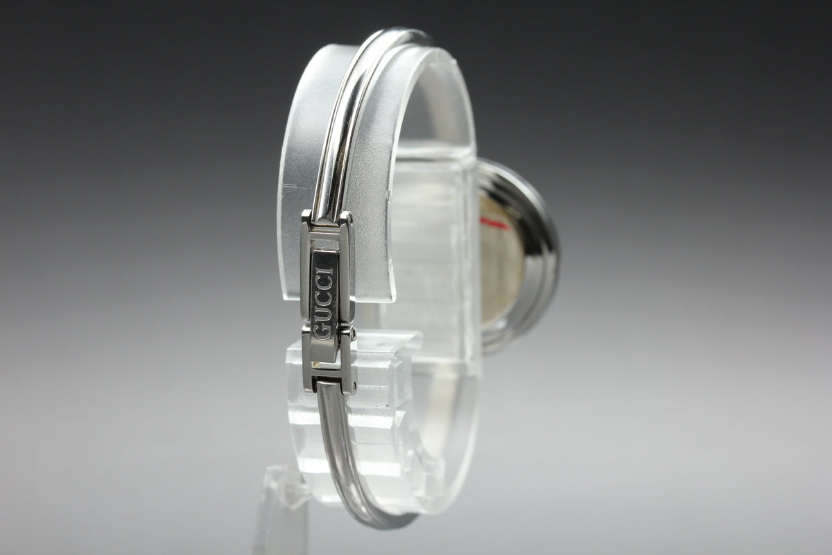 GUCCI 11/12.2L Silver 12 Colors Change Bezel Women's Qz Watch, w/ Box (7)