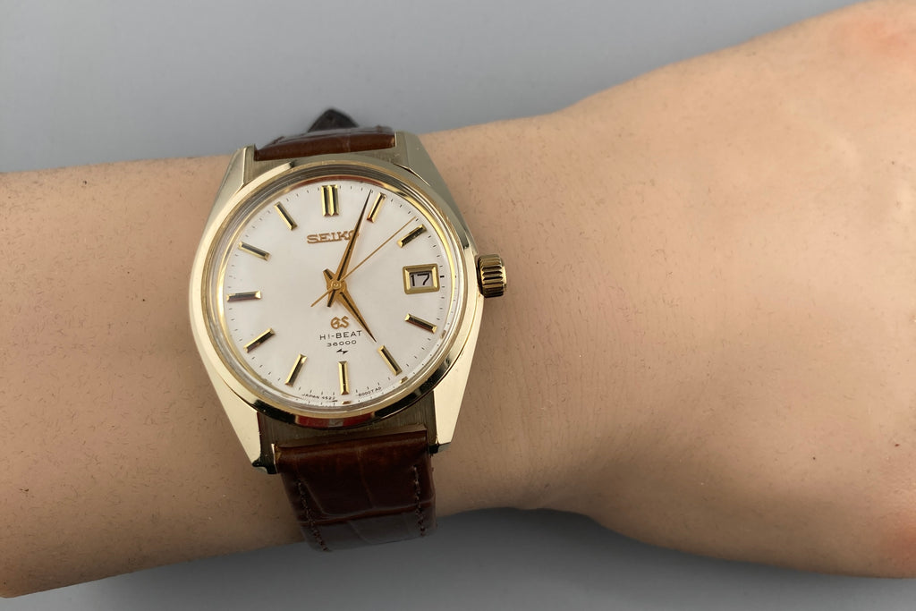 King SEIKO 4522-8000 HI-Beat Gold Cap Hand Winding Men's Watch (2)