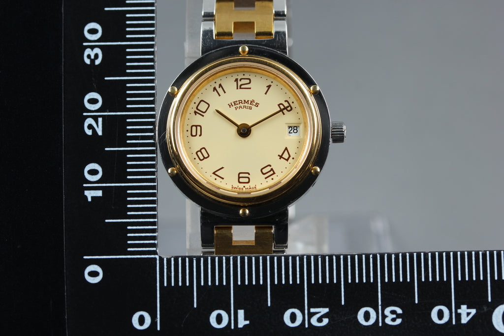 HERMES Clipper Arabic Date Quartz Women's Watch, w/ Case (16)