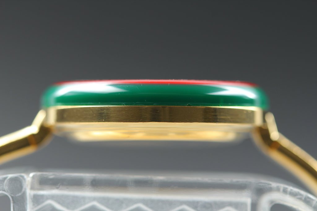 GUCCI Change Bezel 11/12 Gold Women's Quartz Watch, Boxed (11)