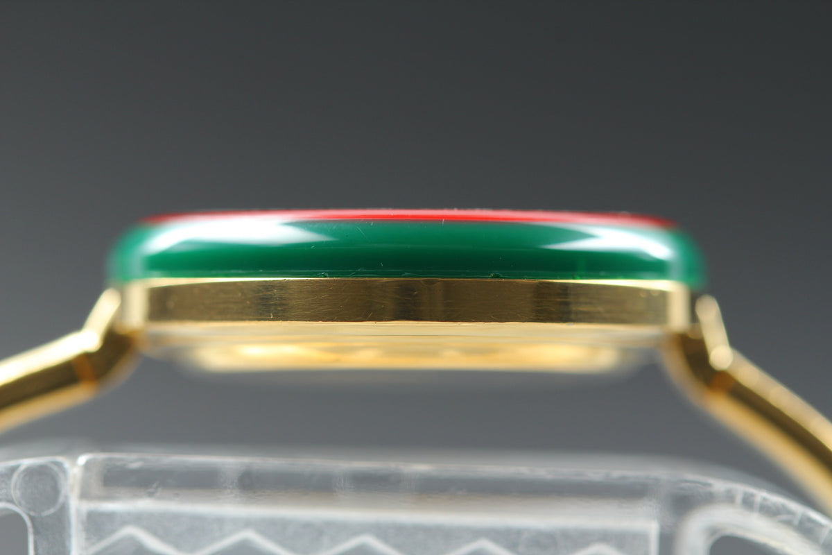 GUCCI Change Bezel 11/12 Gold Women's Quartz Watch, Boxed (11)