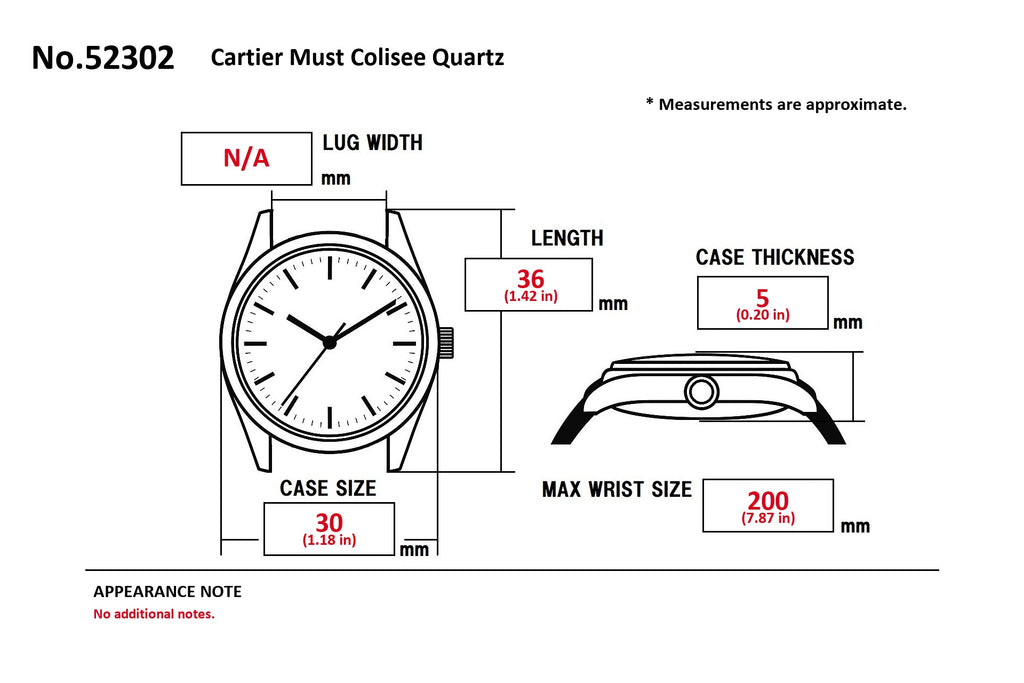 Cartier Must Colisee Vermeil 590003 LM Quartz 30mm Women's Watch (16)