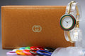 Gucci 1100-L Change Bezel 12 Colors Women's Quartz Watch, Boxed (1)
