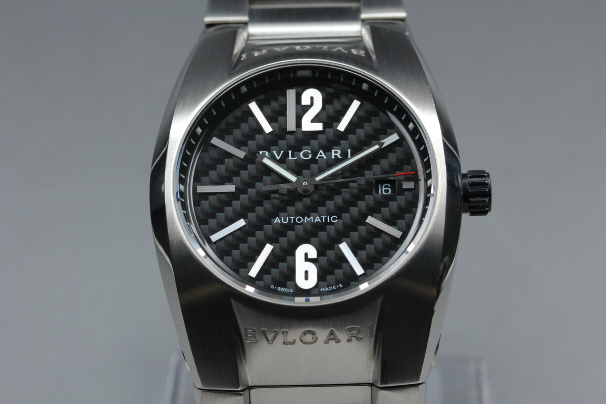 BVLGARI Ergon EG40S Black Carbon Dial Automatic Men's Watch, Box Papers (4)