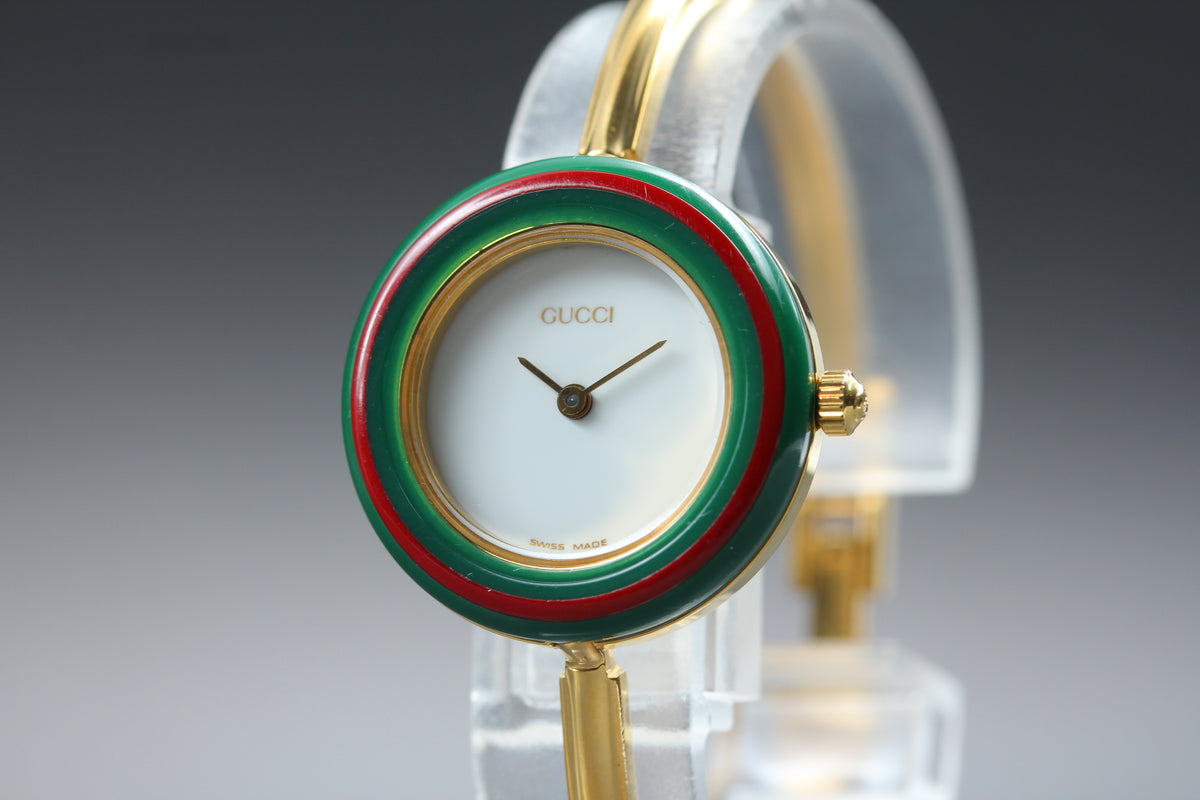 GUCCI 11/12.2 Change Bezel 12 Colors Ladies Quartz Watch, Boxed (5)