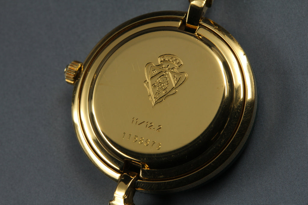 GUCCI Change Bezel 11/12 Gold Women's Quartz Watch, Boxed (13)