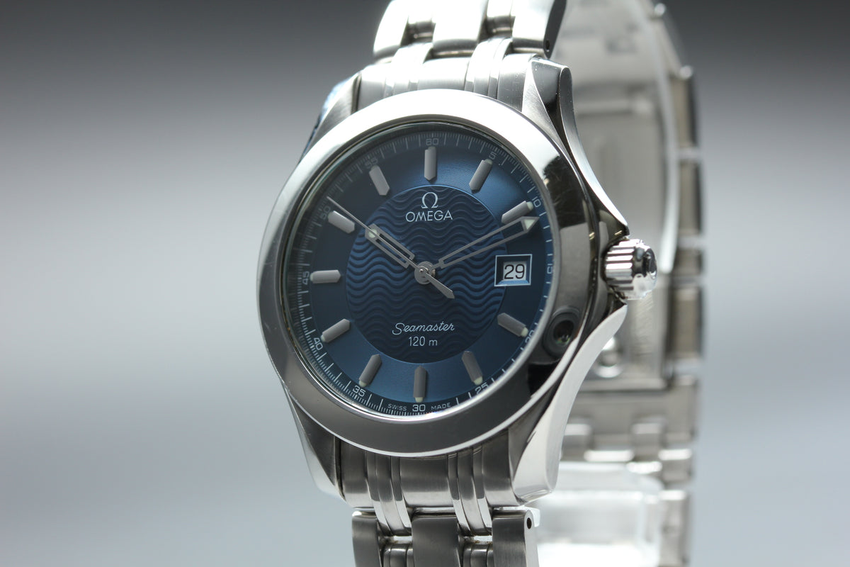 OMEGA Seamaster 120 2511.81 Blue Wave Quartz Men's Watch, Box Papers (5)