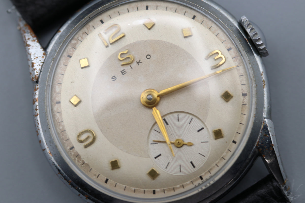SEIKO New 10B Small Seconds Hand Wind Watch, Serviced 1954 (11)