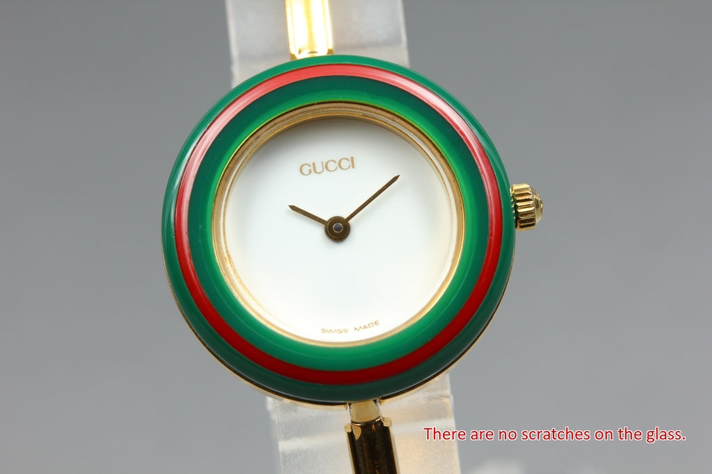 GUCCI 11/12.2 Change Bezel 12 Colors Boxed Ladies Quartz Watch (4)