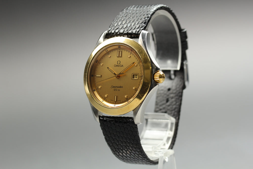 OMEGA Seamaster 120m 168.1501 Gold Tone Mens Quartz Watch (6)
