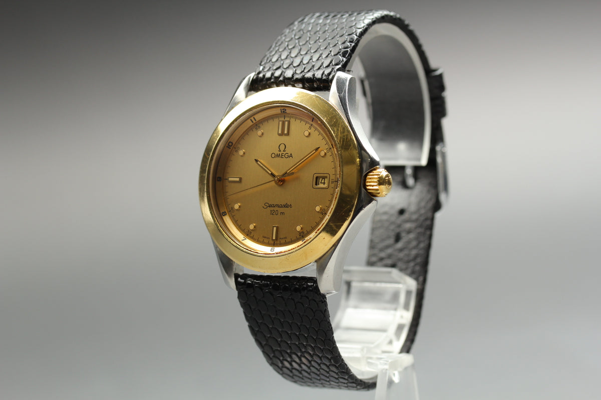 OMEGA Seamaster 120m 168.1501 Gold Tone Mens Quartz Watch (6)