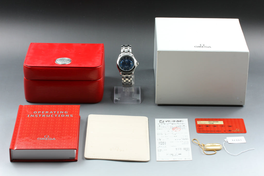 OMEGA Seamaster 120 2511.81 Blue Wave Quartz Men's Watch, Box Papers (2)