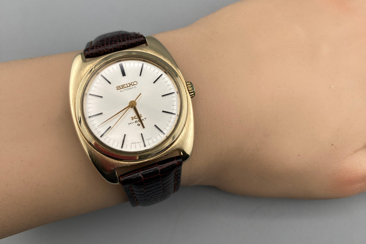 King Seiko 5621-7000 HI-BEAT Gold Cap Automatic Men's Watch, 1969 (2)