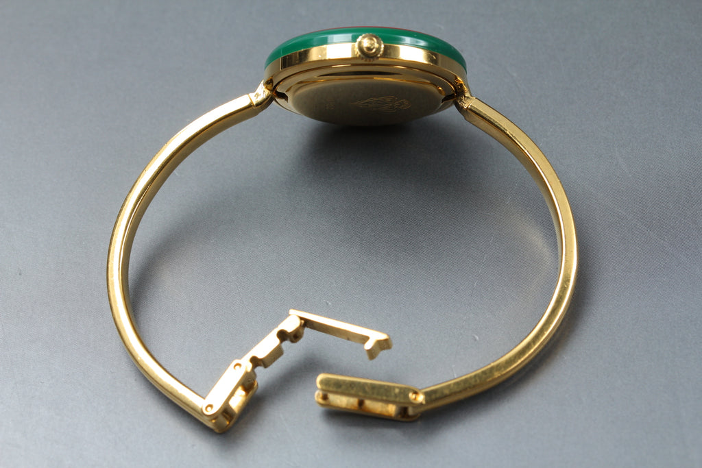 GUCCI Change Bezel 11/12 Gold Women's Quartz Watch, Boxed (12)