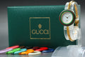GUCCI 11/12.2 Change Bezel 12 Colors Women's Quartz Watch, Box Papers (1)