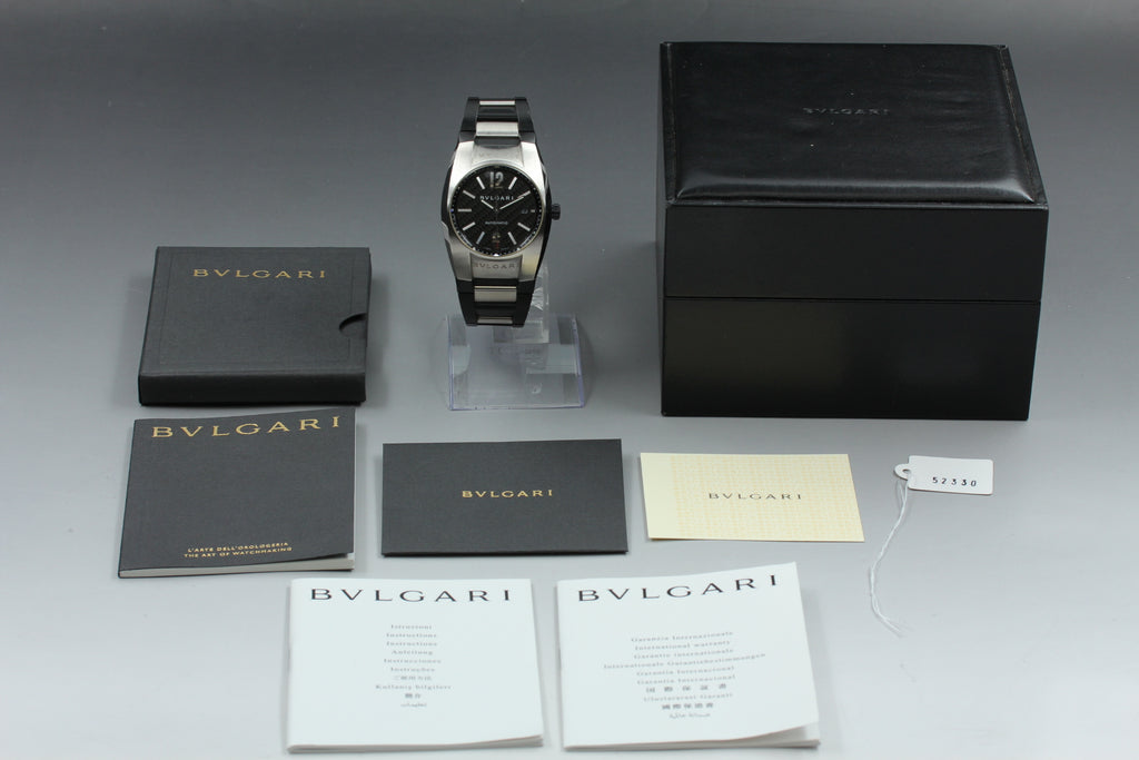 BVLGARI Ergon EG40S Black Carbon Automatic Men's Watch, Box Papers (1)