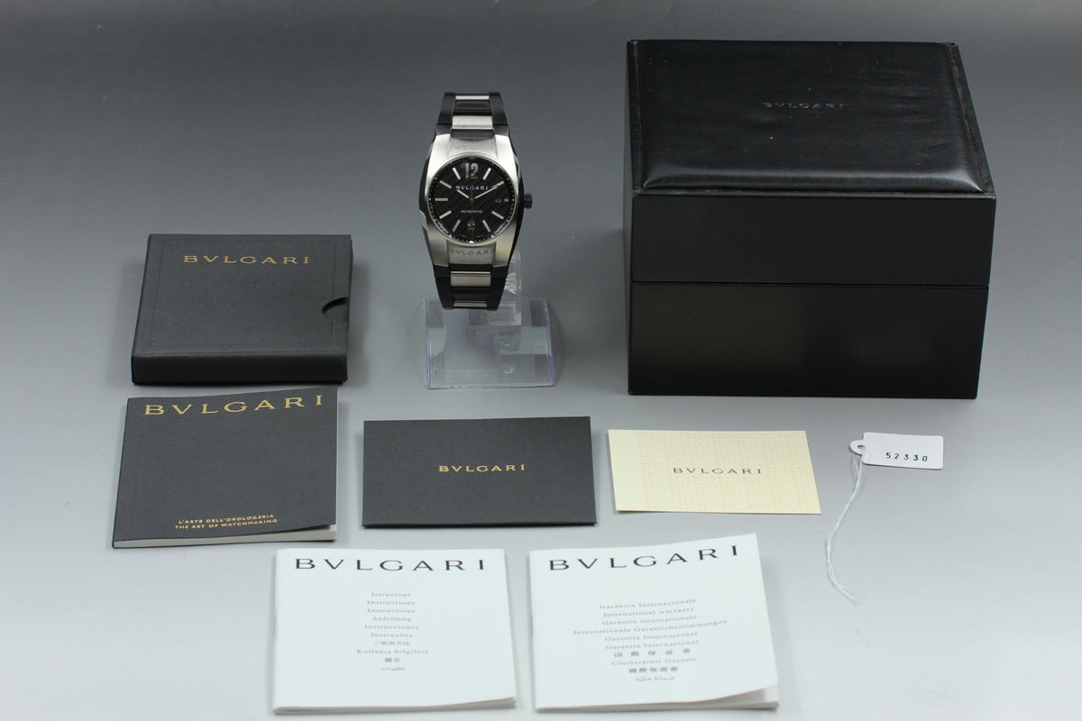BVLGARI Ergon EG40S Black Carbon Automatic Men's Watch, Box Papers (1)