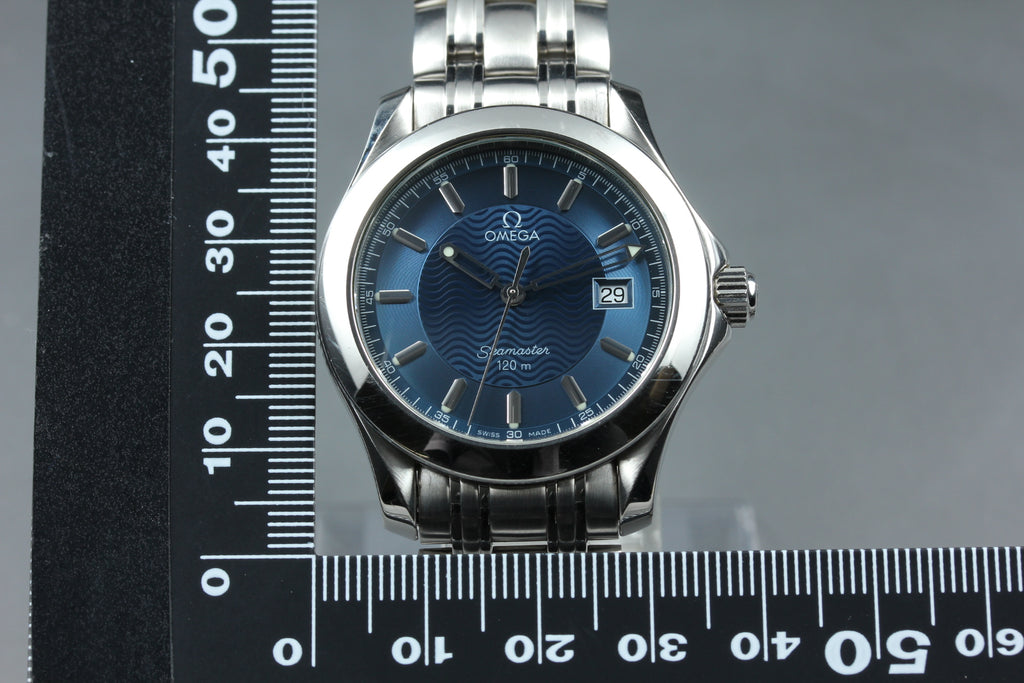OMEGA Seamaster 120 2511.81 Blue Wave Quartz Men's Watch, Box Papers (17)