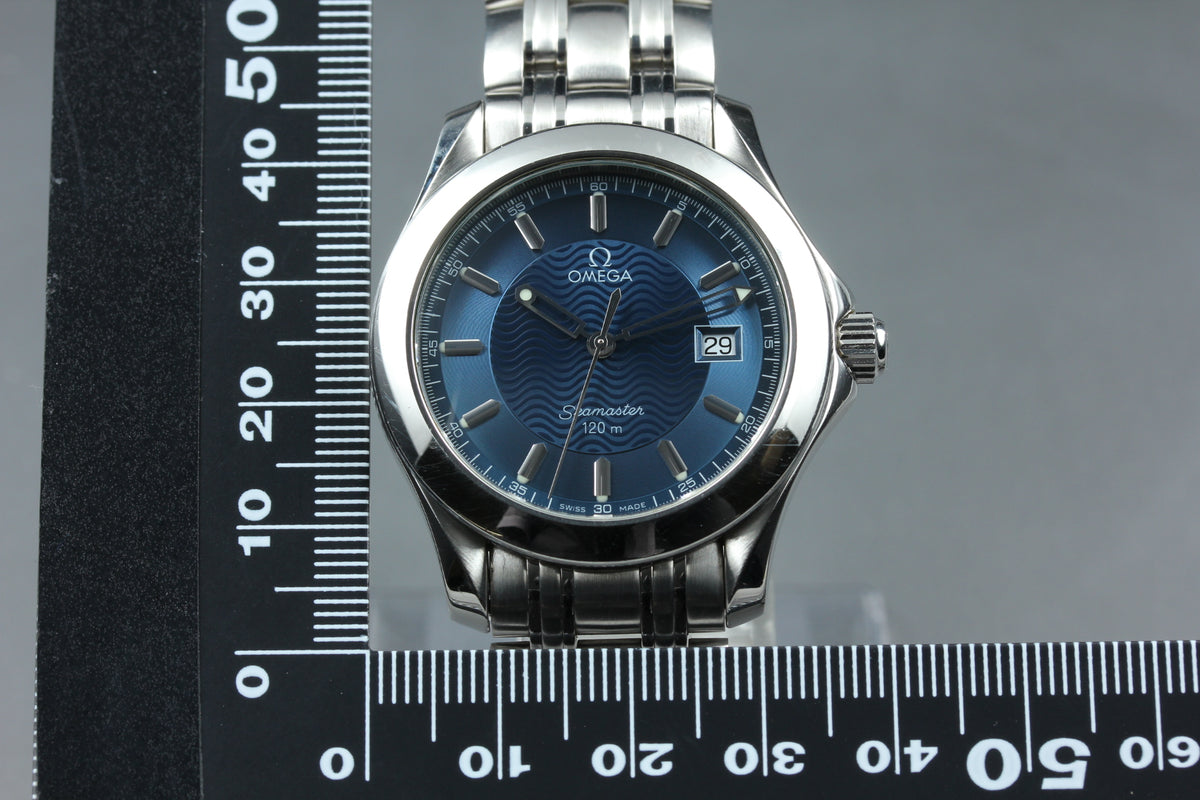 OMEGA Seamaster 120 2511.81 Blue Wave Quartz Men's Watch, Box Papers (17)