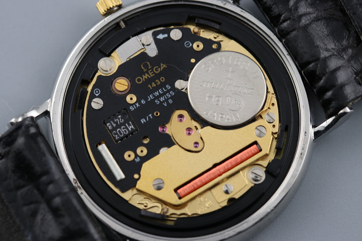 Omega De Ville Cal.1430 Roman Dial Men's Quartz Watch (8)