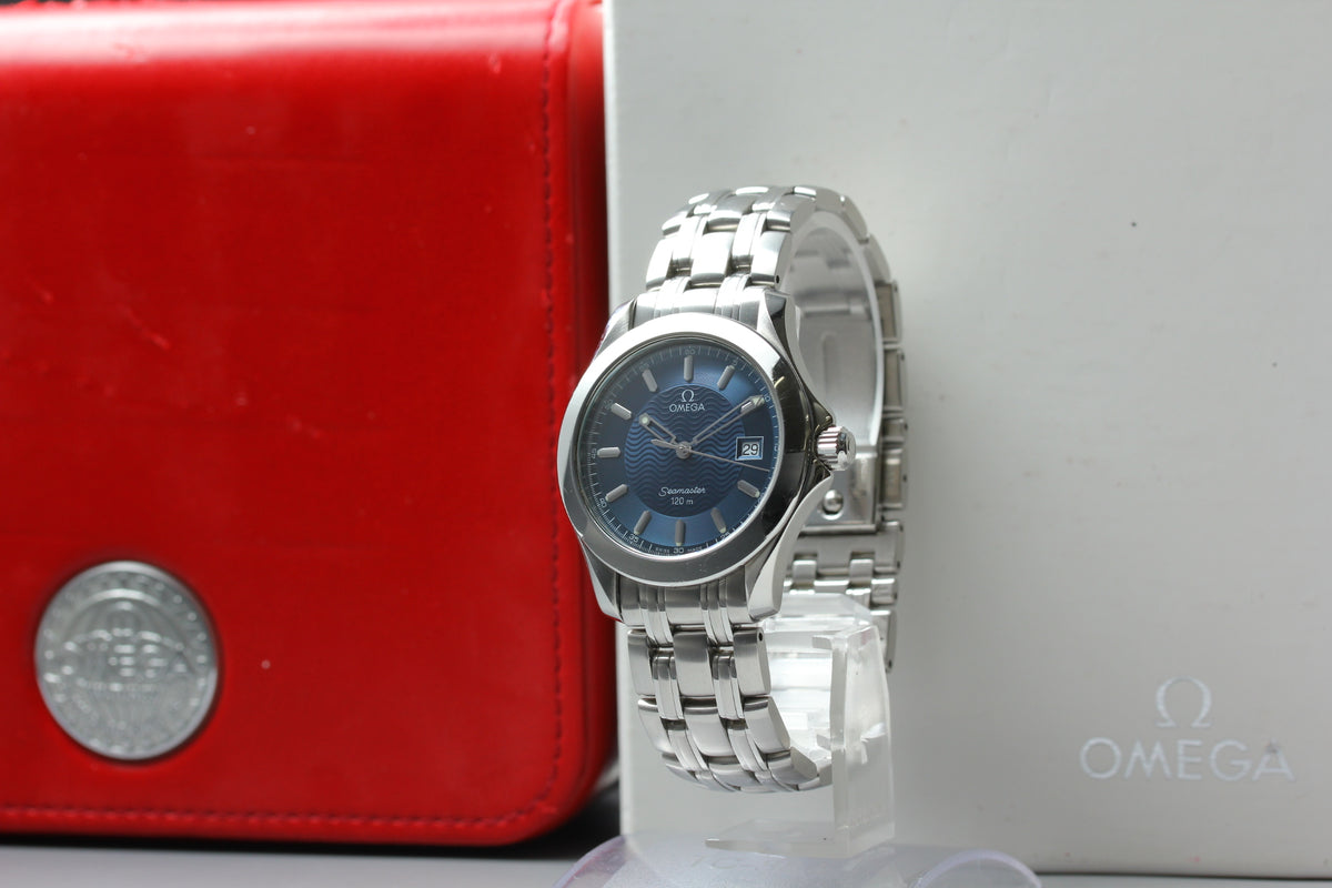 OMEGA Seamaster 120 2511.81 Blue Wave Quartz Men's Watch, Box Papers (1)